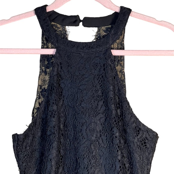 Lulu’s Women’s Black Lace Body-Con Mini Cocktail Dress With Back Cut-Out… - Picture 2 of 16